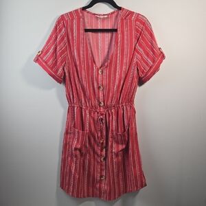 Blush Red Patterned Top